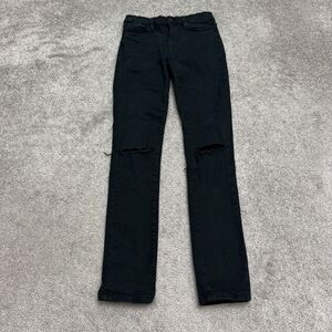 BDG Urban Outfitters Twig High Rise Skinny Denim Jeans Womens 25 Black 24x28
